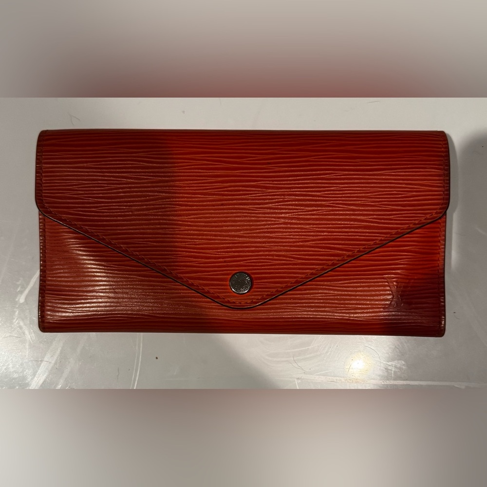Louis Vuitton Burn Orange Epi Josephine Wallet